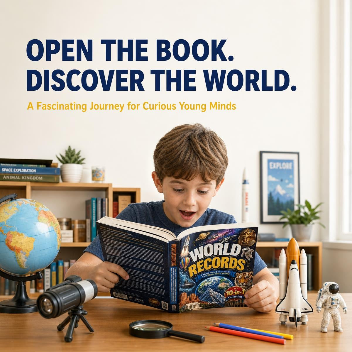 World Records Book A World Record Encyclopedia That Sparks Curiosity A 10-in-1 Illustrated Book
