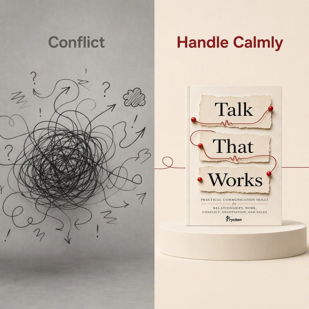 PRYCKEN Talk That Works Communication Skills Book for Adults Build Social Skills