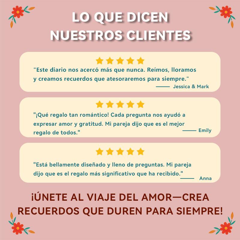 Cosas Que Amo de Ti – Diario Romántico para Parejas  50 Preguntas de Amor para Ti y Nosotros