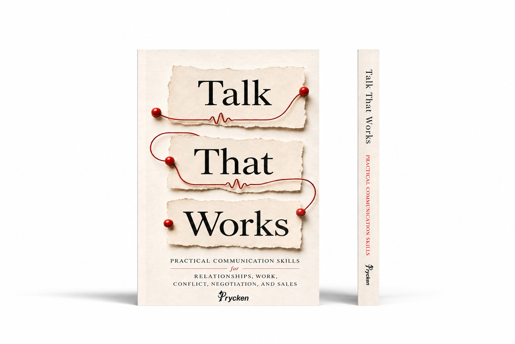 PRYCKEN Talk That Works Communication Skills Book for Adults Build Social Skills