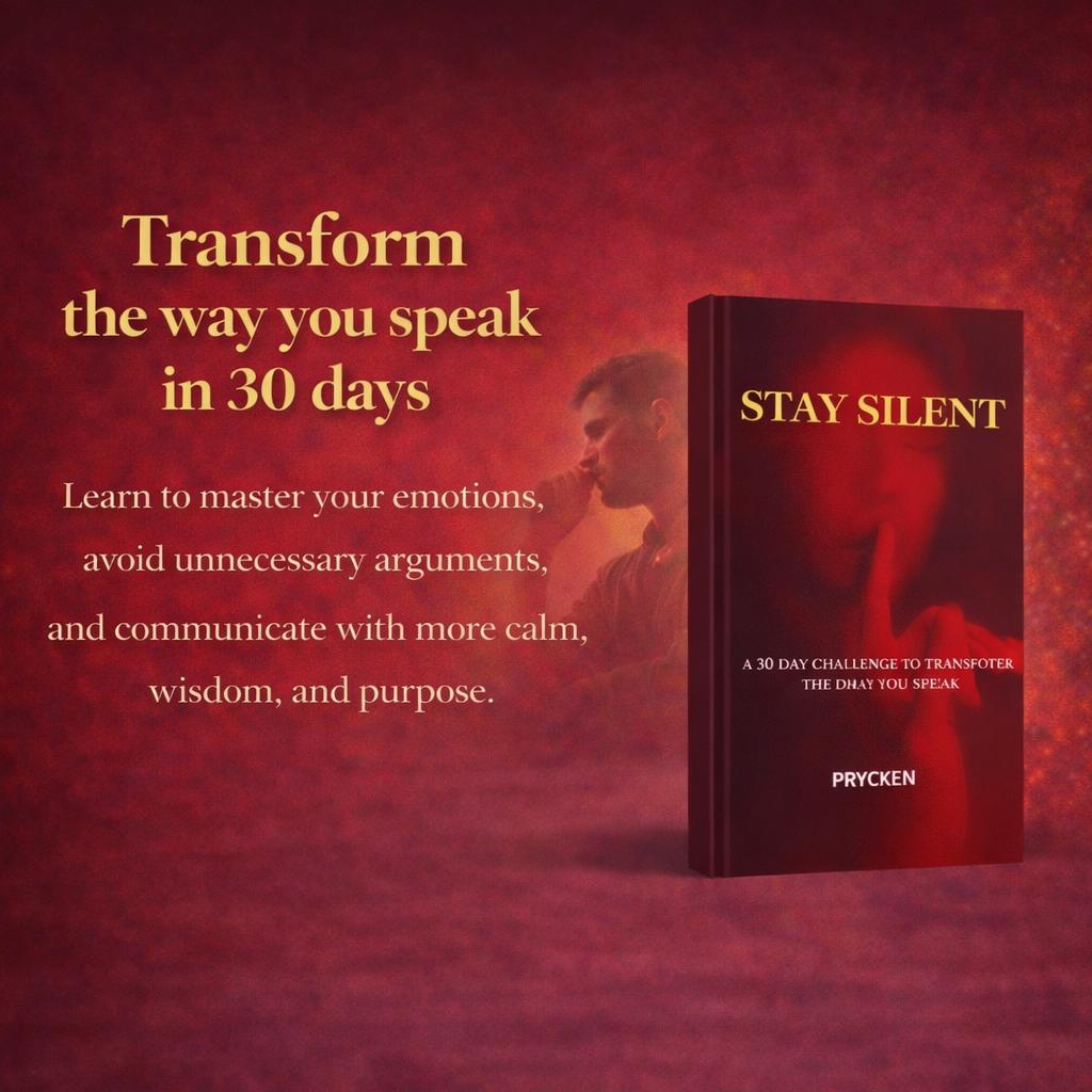 STAY SILENT A 30 Day Challenge to Transform the Way You Speak