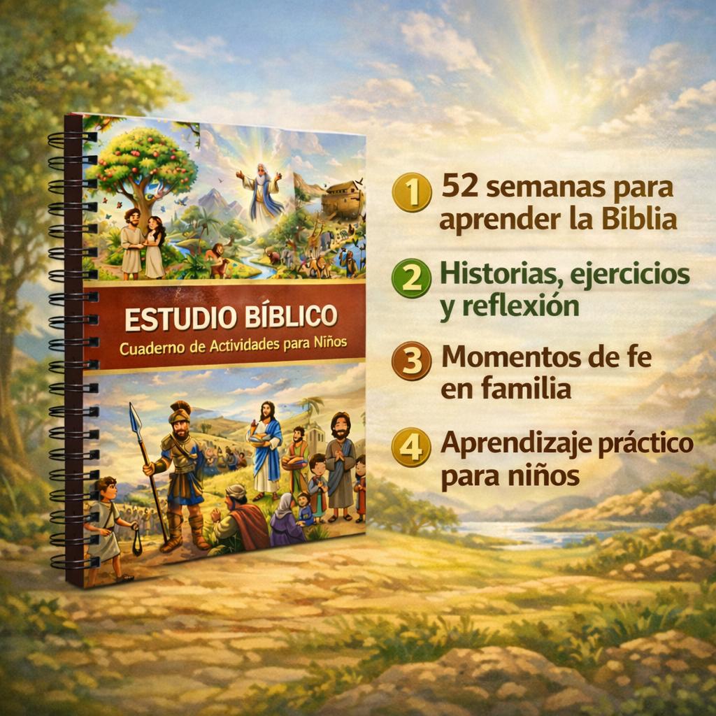 ESTUDIO BÍBLICO Actividades y Lecciones para Aprender y Crecer en la Fe